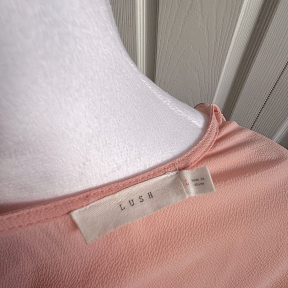LUSH Scalloped Blouse in Blush - Picture 5 of 6